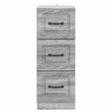 Drawer Cabinet Grey Sonoma 33 x 34.5 x 87 cm Engineered Wood 895771