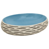 Countertop Basin Multicolour Oval 59x40x15 cm Ceramic 155085