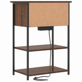 Bedside Cabinet Brown Oak 55 x 31 x 76 cm Engineered Wood 859504