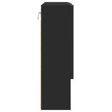 Mirror Cabinet with Door Black 59 x 17 x 55 cm Engineered Wood 883365