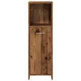 Bathroom Cabinet Old Wood 30x30x95 cm Engineered Wood 856033
