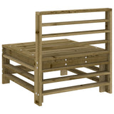 Garden Middle Sofas 2 pcs Impregnated Wood Pine 825645