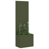 Garden Privacy Screen Olive green 50 x 150 cm Cold-rolled steel 876444