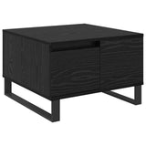 Coffee Table Black Oak 55 x 55 x 36.5 cm Engineered Wood 881665