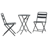 Garden Bistro Set Folding 3 pcs Anthracite Steel 42010316