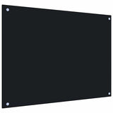 Kitchen Backsplashes 2 pcs Black 80x60 cm Tempered Glass 3315800