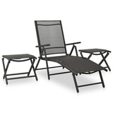 10 Piece Garden Dining Set Black and Anthracite 3070645