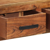 Sideboard with 3 Drawers 110x30x80 cm Solid Acacia Wood 338032
