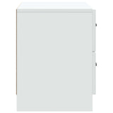 Bedside Cabinet White 62 x 34.5 x 44.5 cm Engineered Wood 895695