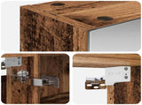 Bathroom Mirror Cabinet Old Wood 50 x 14.5 x 70 cm 889045