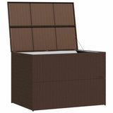 Garden Storage Box Brown 150x100x100 cm Poly Rattan 44246