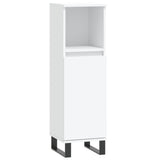 3 Piece Bathroom Furniture Set White Engineered Wood 3190307
