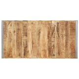 Dining Table 180x90x75 cm Solid Rough Mango Wood 321564