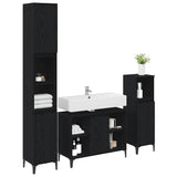 Bathroom Furniture Set 3 pcs Black oak Engineered wood 3416170