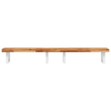 ZNTS Basin Shelf Wall Mounted Steel and Solid Wood Acacia 3302752