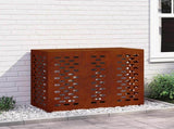 Air Conditioner Cover Rusty 110 x 50 x 80 cm Weathering Steel 865910