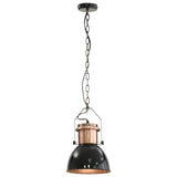 Ceiling Lamp Set of 2 Black and Copper Metal Medium 50868