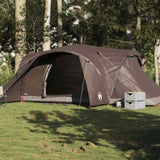 Family Tent Dome 6-Person Brown Waterproof 4009471