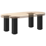 ZNTS Coffee Table Legs 4 pcs Black 30-32 cm Steel 4012460