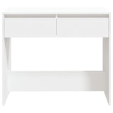 Console Table White 89x41x76.5 cm Steel 809566