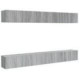 TV Cabinets 8 pcs Grey Sonoma 60x30x30 cm Engineered Wood 3120309