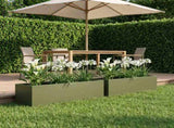 Garden Planter 2 pcs Olive Green 80 x 20 x 20 cm 8005169