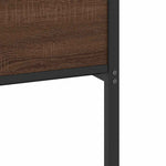 Bed Frame without Mattress Brown Oak 75x190 cm Small Single Engineered Wood 4107024