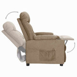Recliner Chair Taupe Fabric 339090
