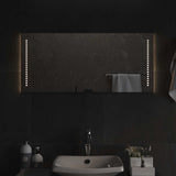 LED Bathroom Mirror Transparent 40 x 90 cm Tempered Glass 42045781