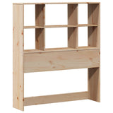 ZNTS Bookcase Bed without Mattress 75x190cm Small Single Solid Wood Pine 3322650