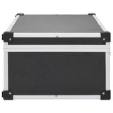 91855 CD Case for 80 CDs Aluminium ABS Black