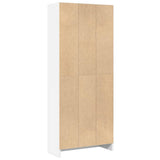 Bookcase White 60x24x143 cm Engineered Wood 857812
