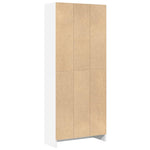 ZNTS Bookcase White 60x24x143 cm Engineered Wood 857812