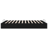 Ottoman Bed Frame Black Queen Size Velvet 3403076