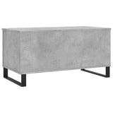 ZNTS Coffee Table Concrete Grey 90x44.5x45 cm Engineered Wood 830984