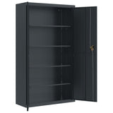 File Cabinet Anthracite 105x40x180 cm Steel 339771
