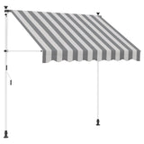 Manual Retractable Awning Anthracite and White 200 cm 42037025
