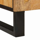 Bedside Cabinet Natural 50 x 33 x 60 cm Solid Mango Wood 4018052