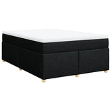 Box Spring Bed with Mattress Black 140x200 cm Fabric 3285382