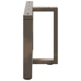 Coffee Table Legs T-Shaped 2 pcs Black 70x25x cm Steel 4013039