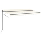 3069117 Manual Retractable Awning 450x300 cm Cream