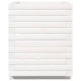 Garden Planter White 40x40x49.5 cm Solid Wood Pine 3282510