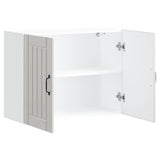 Kitchen Wall Cabinet Lucca High Gloss White Engineered Wood 853829
