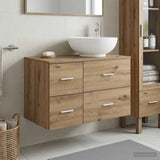 Bathroom Furniture Set 2 pcs Artisan Oak Engineered Wood 3403999