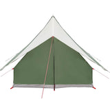 Family Tent with Roof Green and White 220 x 220 x 184 cm 4100673