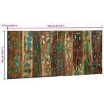 ZNTS Headboard Multicolour 120 cm Solid Wood Reclaimed 4017492