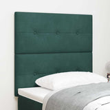 Headboard Wall-mounted with Headboard Dark green 90 cm Velvet 3337805