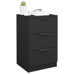 Bedside Cabinet Black 40x36x65 cm 811270
