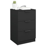 Bedside Cabinet Black 40x36x65 cm 811270