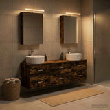 Bathroom Furniture Set 5 pcs Smoked Oak 3406875